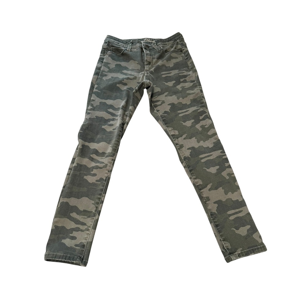 Universal Thread Girls Camo High Rise Skinny Crop Jeans Green Size 0/25